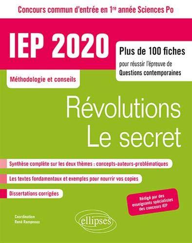 RAMPNOUX - CONCOURS COMMUN IEP 2020. PLUS DE 100 FICHES POUR REUSSIR L'EPREUVE DE QUESTIONS CONTEMPORAINES - EN RAMPNOUX - CONCOURS COMMUN IEP 2020. PLUS DE 100 FICHES POUR REUSSIR L'EPREUVE DE QUESTIONS CONTEMPORAINES - EN